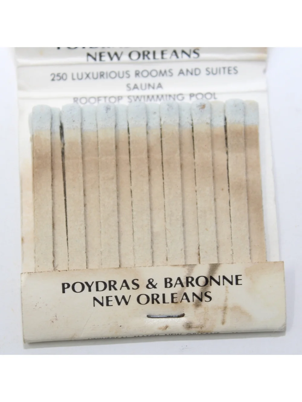 Vintage Matchbook Le Pavillon Hotel Chateaubriand Dining Room New Orleans